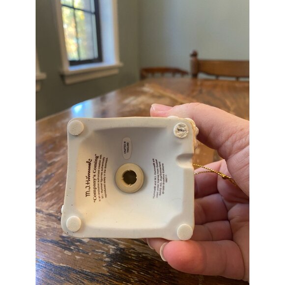 M.J. Hummel Snowy Cottage Christmas Ornament Figurine 2.5" Hand-Painted Porcelai - Picture 6 of 7